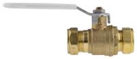 486-306 RS PRO Brass Full Bore, 2 Way, Ball Valve, Compression 22mm, 22mm
