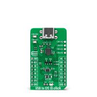 mikroe-5065 Brand-Rex MIKROE-5065, USB to I2C 2 Click Development Board for FT201X