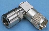 j01040b1201 Telegartner, Plug Cable Mount UHF Connector, 50Ω, Right Angle Body