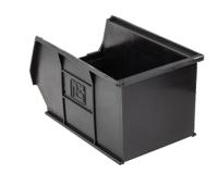 909-6915 RS PRO PP Storage Bin, 240mm x 150mm x 132mm, Black