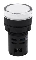 763-7924 RS PRO, Panel Mount White LED Pilot Light, 22mm Cutout, IP65, Round, 110V ac