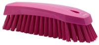 38901 Vikan Hard Bristle Pink Scrubbing Brush, 36mm bristle length, PET bristle material