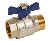 533004 Sferaco Nickel Plated Brass Ball Valve, Ball Valve, Threaded, BSP 1/2in, 30bar Operating Pressure