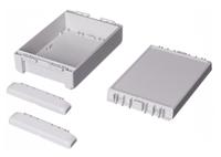 96014225-b-181306-pc-v0-7035 Bopla Bocube Series Light Grey Polycarbonate V0 Enclosure, IP66, IP68, IK07, Graphite Grey Lid, 191 x 125 x 60mm