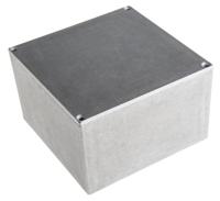 11130psla Hammond Eddystone Series Natural Die Cast Aluminium Enclosure, IP54, Natural Lid, 125 x 125 x 79mm