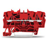 2002-1303 WAGO  TOPJOB S Series Red, 2.5mm², 1-Level, Push-In Cage Clamp Termination, ATEX, EAC Ex, IECEx