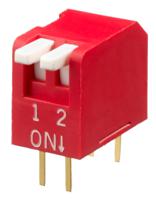 dpl02v APEM 2 Way Through Hole Piano Dip Switch SPST, Piano Actuator