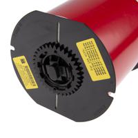 b30c-4000-7569-rd Brady B-7569 Vinyl Red Label Roll, 101mm Width, 1 Roll Qty