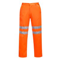 rt45orrl Portwest RT45 Orange Hi Vis Trouser Stain Resistant 36 to 38 in 36 to 38 in