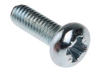 560-697 RS PRO Pozi M4 Pan Steel Machine Screws DIN 7985 x 12.0mm
