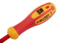 125-3079 RS PRO Slotted Insulated Screwdriver, 3 x 0.5 mm Tip, 100 mm Blade, VDE/1000V, 190 mm Overall