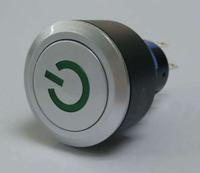 175-8985 RS PRO Illuminated Push Button Switch, Momentary, Panel Mount, 22.2mm Cutout, SPDT, Green LED, 24V, IP65