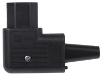 47850000 Schurter C13 Right Angle Cable Mount IEC Connector Socket, 15A, 250 V