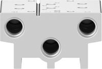 vabm-b10-20s-g14-2 Festo VABM series 2 station G 1/4 Manifold Base for use with 5/2 & 5/3 Way Valves, 576417