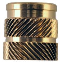 204-0619 RS PRO, M6 Brass Threaded Insert, 8.7mm diameter 8mm Depth 12.7mm