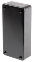 1591asbk Hammond 1591 Series Black ABS Enclosure, IP54, Black Lid, 100 x 50 x 25mm