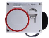 5051687 Scame Horizontal Switchable IP66, IP67 Industrial Interlock Socket 3PN+E, Earthing Position 6h, 16A, 415 V