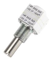 14920f0gjsx13103ka Vishay 149 10kΩ Rotary Potentiometer 2-Gang, Panel Mount (Through Hole), 14920F0GJSX13103KA