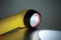 r-50h Wolf Safety ATEX, IECEx LED Torch Yellow - Rechargeable Up to 300 lm, 195 mm