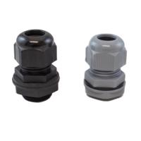 pmc12-bk080 Alpha Wire FIT Wire Management Series Slate PA 6 Cable Gland, M12 Thread, 3mm min., 6.5mm max., IP66, IP68