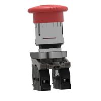 xb4bs8445 Schneider Electric Harmony XB4 Series Twist Release Emergency Stop Push Button, Panel Mount, 22mm Cutout, SPDT, IP66,