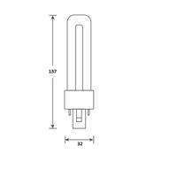 146207 Bailey Electric & Electronics bv LED PL G23 LED Bulbs 3 W(7W), 3000K, Warm White, Single Ended shape
