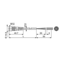 ex500-ap050-s SMC EX500 Series Cable for Use with EX500 Interface Unit, Power Supply, Power to Valve, 24 V dc