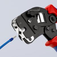 97-53-09 Knipex Hand Ratcheting Crimp Tool for Bootlace Ferrule, 0.08 → 16mm² Wire