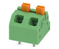 1862411 Phoenix Contact SPTAF 1/ 2-5.0-EL Series PCB Terminal Block, 2-Contact, 5mm Pitch, Through Hole Mount, 2-Row