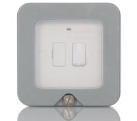 wp53-02 BG Electrical 13A 1 Gang Switched Fused Spur IP66