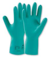 073011141e Honeywell Safety Camatril Green Nitrile Work Gloves, Size 11