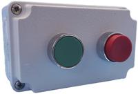 lpzm2b801 Lovato Push Push Push Button Control Station - SPDT, Aluminium Alloy, 2 Cutouts, Green, Red, IP66, IP67