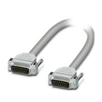 1066604 Phoenix Contact Male 15 Pin D-sub to Male 15 Pin D-sub Serial Cable, 1m