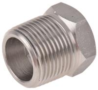 826-7080 RS PRO Stainless Steel Pipe Fitting, Straight Hexagon Bush, Male R 3/4in x Female Rc 1/2in