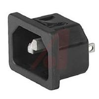 61004215 Schurter C14 Snap-In IEC Connector Male, 10A, 250 V