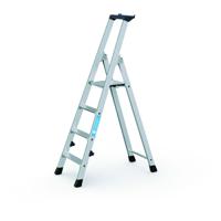 42454 Zarges Aluminium 4 steps Step Ladder, 0.83m platform height, 1.43m open length