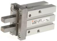 mhz2-16dn SMC 2 Finger Double Action Pneumatic Gripper, MHZ2-16DN, Parallel Gripping Type