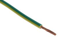 836-0808 RS PRO Green/Yellow 1.5mm² Hook Up Wire, 15 AWG, 27/0.25 mm, 100m, Polyolefin Cross-linked EI5, Type EI 5 to EN 50363-5