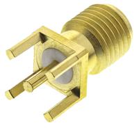 r125426000w Radiall, Jack PCB Mount SMA Connector, 50Ω, Solder Termination, Straight Body