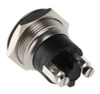mp0037 Bulgin MP Series Push Button Switch, Momentary, Panel Mount, 19.2mm Cutout, SPST, 50V ac/dc, IP68