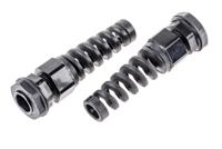 822-9603 RS PRO Black Nylon Cable Gland, PG9 Thread, 4mm min., 8mm max., IP68