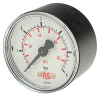 7203522 WIKA Analogue Pressure Gauge 6bar Back Entry 50mm Outside Diameter, UKAS