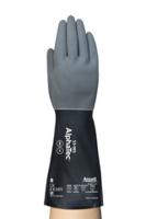 53001100 Ansell 53-001 Black Nylon Work Gloves, Size 10, Neoprene Coating