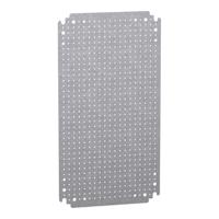 nsymf53 Schneider Electric PanelSeT Series Galvanised Steel Mounting Plate, 450mm H, 250mm W for Use with Thalassa Thalassa PLM