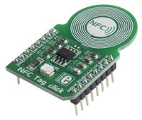 mikroe-1726 MikroElektronika NFC Tag Click M24SR64 Near Field Communication (NFC) mikroBus Click Board 13.56MHz MIKROE-1726