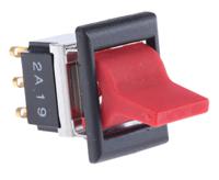 fln19-red04 TE Connectivity DPDT, Latching Rocker Switch Panel Mount