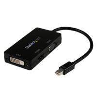 mdp2vgdvhd StarTech.com 3 port Mini DisplayPort to DVI, HDMI, VGA Adapter, 150mm Length - 1920 x 1200 Maximum Resolution