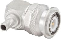 56s209-308n5 Rosenberger, Plug Cable Mount, Flange Mount TNC Connector, 50Ω, Crimp, Solder Termination, Right Angle Body