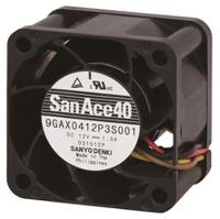 9gax0412p3s003 Sanyo Denki San Ace 9GAX Series Axial Fan, 12 V dc, DC Operation, 54m³/h, 15.6W, 1.3A Max, 40 x 40 x 28mm