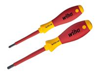 32282 Wiha SB 328 S2 Pozidriv; Slotted Insulated Screwdriver Set, 2-Piece